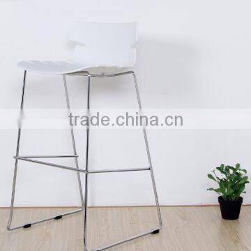 wholesale plastic chairs/Hot sale wholesale modern metal molded plastic bar stools