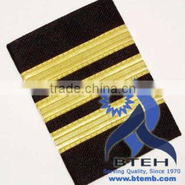 Pilot Epaulettes | Airline Epaulettes | Pilot Uniform Epaulette with Gold Wire French Braids