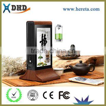 Wholesale public dining table power bank with led photo frame