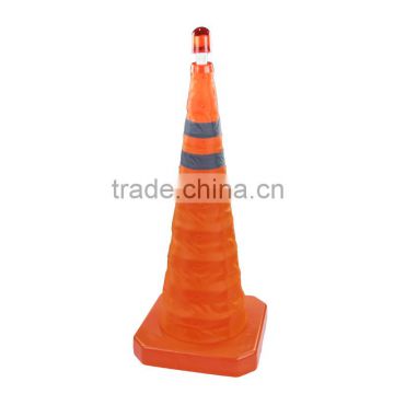 70cm telescopic flashing folding traffic cones