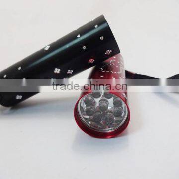 Onlystar GS-8019 Factory Supply 9led Torch Light Aluminum Alloy Pocket Size Led Flashlight photo-3