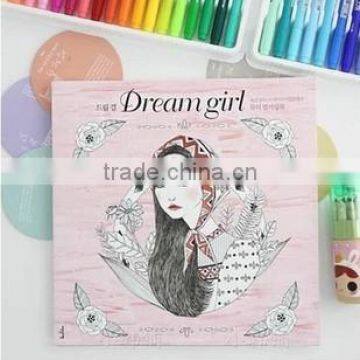 2015 Wholesale new arrive hand-painted secret garden series dream girl adult coloring books