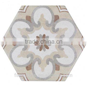 Factory Direct Sale 100*200*175mm Hexagon Mosaic Floor Tile Irregular Pattern Tile photo-2