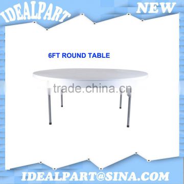 1.8m Folded banquet table round table for event