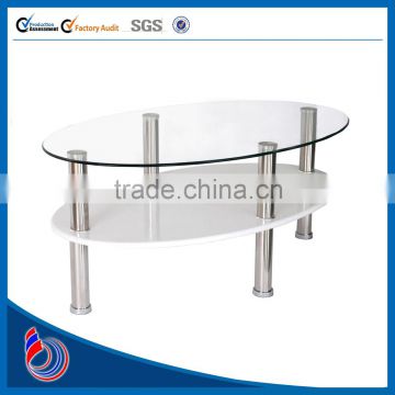 2016 Hot sALE Modern Coffee Table office furniture Glass Teapoy Table Price