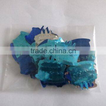 1.4x1.4cm 2.2x2.0cm 2.7x2.5cm Metallic PVC Birthday Cake Happy Birthday Confetti for Party Decoration photo-5