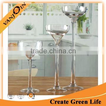 High Quality Margarita Glass Vase,Tall Goblet Shape Glass Vase