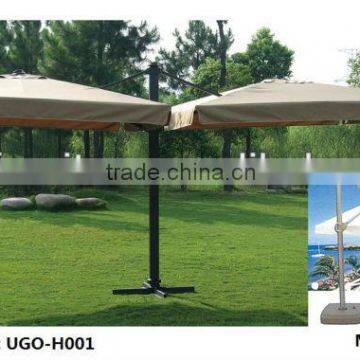 UGO outdoor furniture 2104 hot sale rome big double umbrellas UGO-H001