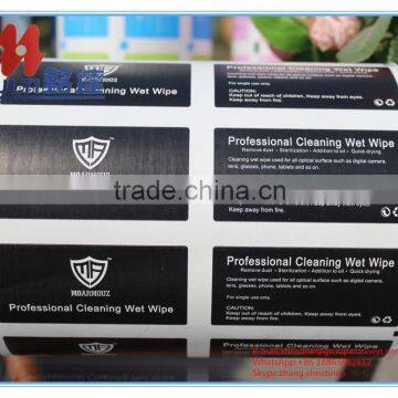 lens wipes packaging paper Aluminium Foil paper metallized paper