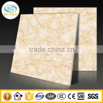 80x80 Golden flower jade marble micro crystal polished porcelanato floor tile