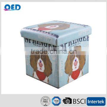 Removable Cover Roomy Foldable Storage Ottoman photo-2