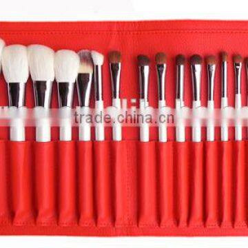 Professional 26 Piece White / Silver Makeup Brush Set With Red Case photo-4
