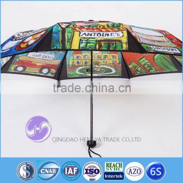 Custom design digital printed sun umbrella