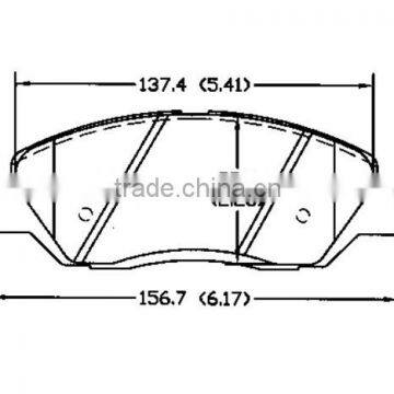 brakes D1202 58101-0WA00 for Hyundai Kia ssangyong fronts brake shoe