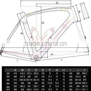 Full Carbon Fiber Frame Chinese Road Bike Frames FM098 Customized Design Aero Road Bike Frames photo-3