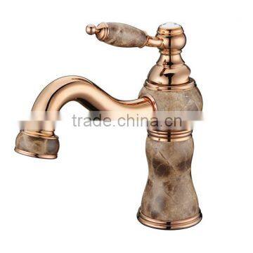 Natural jade stone bathroom water taps parts