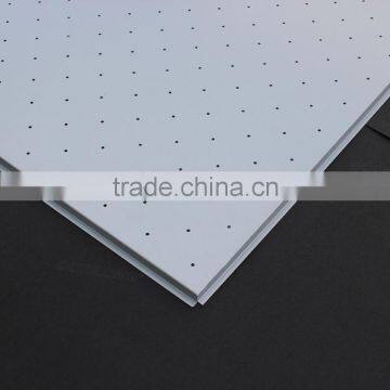 Round Diagonal Perforations Suspended Metal Ceiling Aluminum False Ceiling photo-3