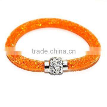 Hot Sale Fashion Multi-color Bio Magnetic Stardust Bracelet,mesh Crystal Charm Bracelet photo-4