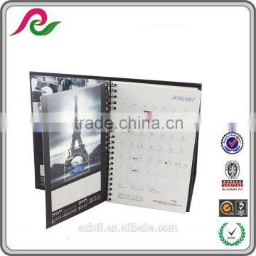 Offset Printing 2016 New Design Spiral Binding Paper Custom Table Calendar Wholesale photo-3