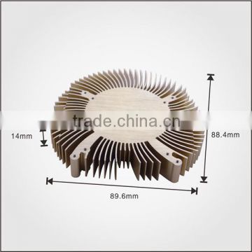 The extrude aluminum VGA heatsink for fan cooling