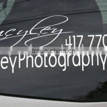 car window advertising decals