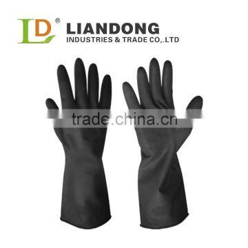 Industrial latex gloves non-slip