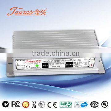 85V AC to DC 60w Constant Current 700MA Waterproof LED Driver JAC-85700P Tauras