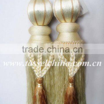 Elegant double tassel tiebacks in western style, curtain fasten tiebacks, tieback