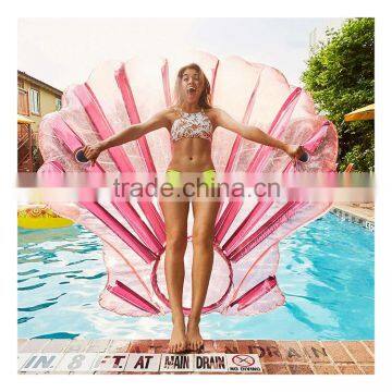 amazing pink inflatable seashell pool float mattress