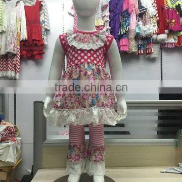 YIWU High quality girls summer dress kids boutique petti unicorn printed dress 2016 ruffle dress