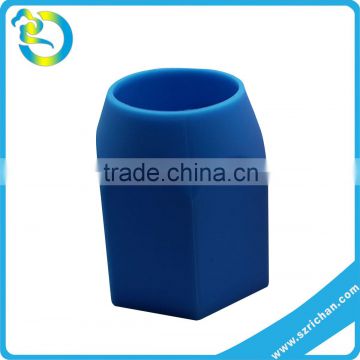 promotion lovely desk the stump of a pencil tip silicone rubber pencil holder customized logo