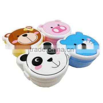 Two Layers Animal Lunch Box with Soup Spoon