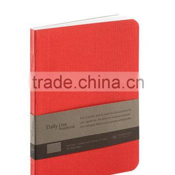 Notepad/ Paper Cover Notebook/ Red Color Notebook/ Smart Size (165mm x 216mm) 192 Pages & Ruled