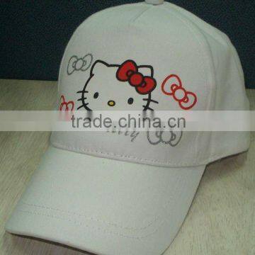 Hello Kitty Baseball Cap With Hot Silver Printing