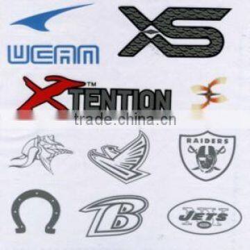 Best-selling label heat transfer print signed as logo.