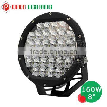 New 8 Inch Round Spot 160w Led Driving Light for Suv Atv Jeep photo-3