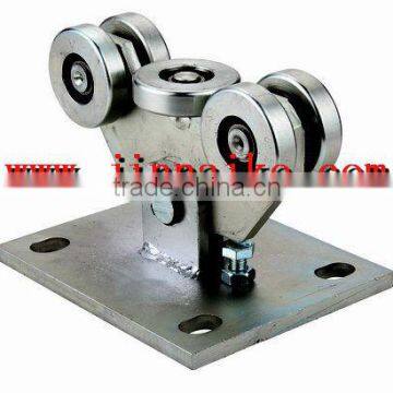 Zinc plated carriage wheels gate hardware wheels