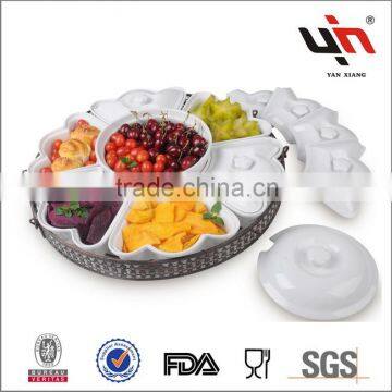 Y1658Ceramic Compartment Plate