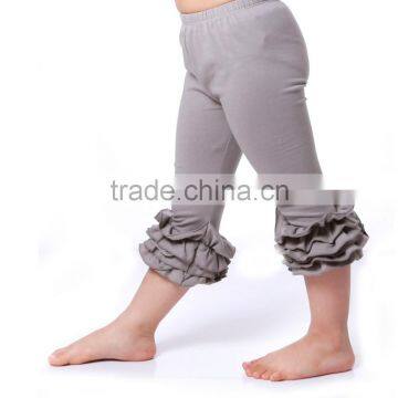 Chevron Petti Brown Shorts Hemline Ruffle 100% Baby Girls Cotton Summer Shorts photo-2