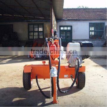 new type 20-30t 530-610mm horizontal and vertical hydraulic diesel wood cutting machine with take-off with CE from China