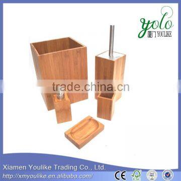 Direct buy china bamboo bathroom accessory set wholesale price alibaba with express