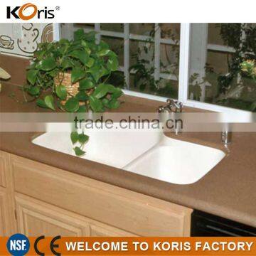 Eco-Friendly European Style Solid Surface Acrylic Kitchen Sinks