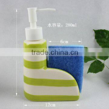 customize handpaint lined ceramic soap dispener