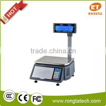 10000 PLU 224 hot key barcode 30KG label printing scale RSL1000...