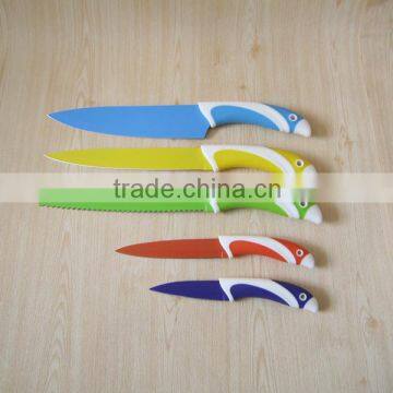 Non stick coating kitchen knives