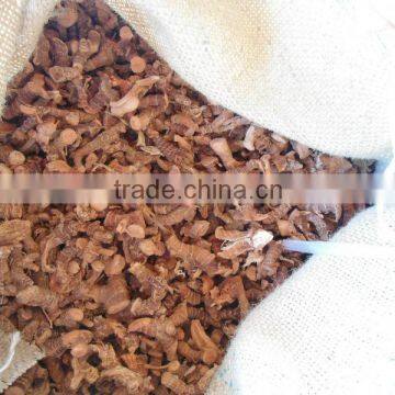Yellow and red galangal root dried