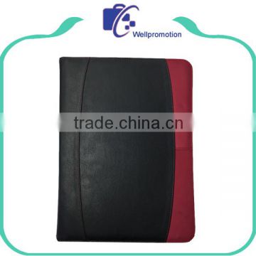 PU leather a4 size file holder with note paper