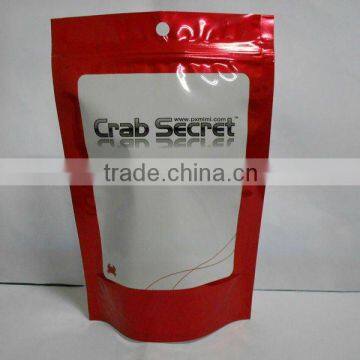 Plastic laminated briefs zipper bag