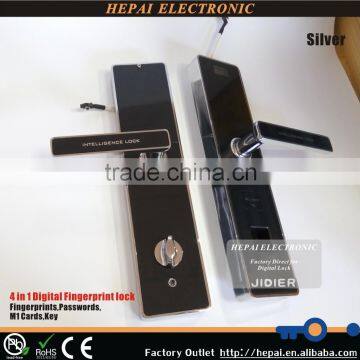 Fingerprint lock touch screen glass door lock with top grade security