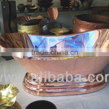 copper bathtub